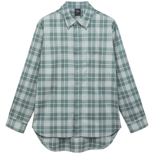 Рубашка Oakley Oak Light Plaid Shirt, White/Green