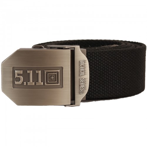 Ремень ХБ с бляхой 5.11, Black
