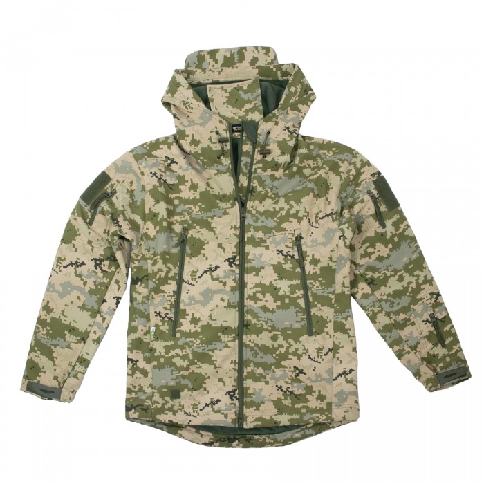 Куртка Vik-Tailor Outdoor Tactical SoftShell ММ-14 піксель ЗСУ Куртка Vik-Tailor Outdoor Tactical SoftShell ММ-14 піксель ЗСУ