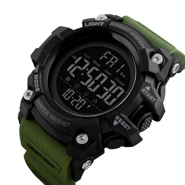 Часы тактические Skmei 1384 Black/Olive