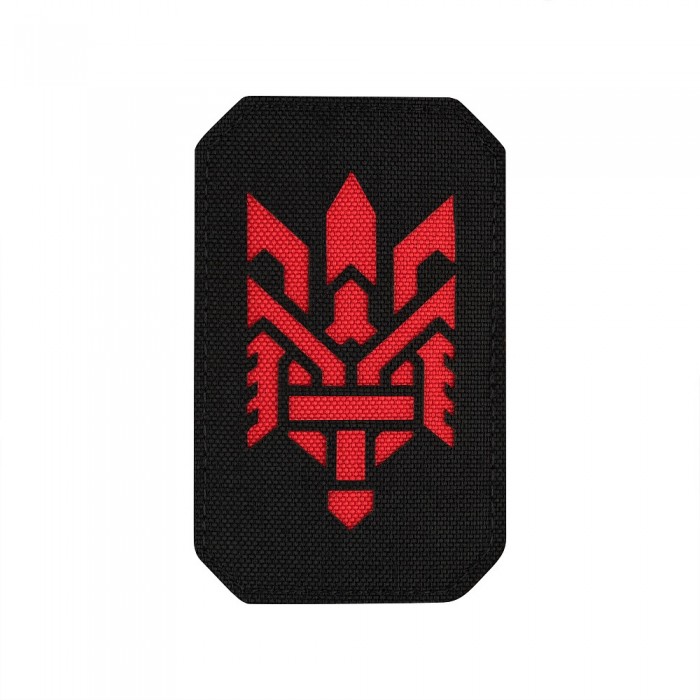 M-Tac нашивка Тризуб (стилізація) Laser Cut вертикальна Black/Red M-Tac нашивка Тризуб (стилізація) Laser Cut вертикальна Black/Red