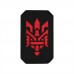 M-Tac нашивка Тризуб (стилізація) Laser Cut вертикальна Black/Red