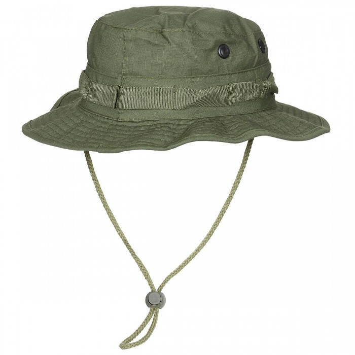 Панама с большим отворотом US GI Bush Hat, Rip Stop, chin strap, OD green, Olive Панама с большим отворотом US GI Bush Hat, Rip Stop, chin strap, OD green, Olive