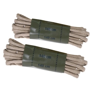 Шнурки вощені MIL-TEC 140 см Койот