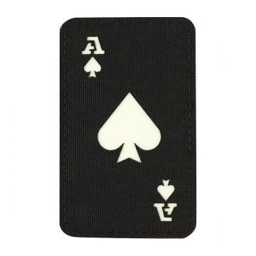 M-Tac нашивка Ace of Spades Laser Cut Black/GID, Black