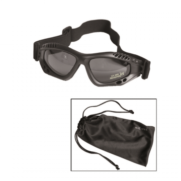 Окуляри захисні MIL-TEC Commando Goggles AIR Pro Black, Olive
