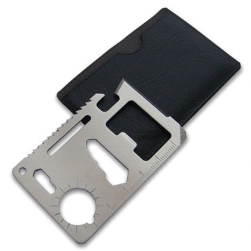 Карта-мультитул Survival Tool Card with Pouch Срібляста