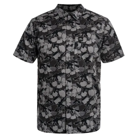 Рубашка Helikon Tactical Hawaiian с коротким рукавом, олива