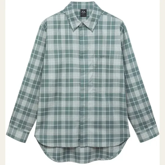 Рубашка Oakley Oak Light Plaid чёрно-серая