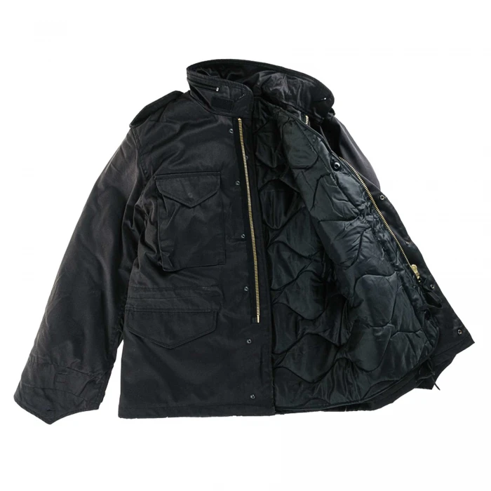 Куртка з відстібкою US STYLE M65 FIELD JACKET WITH LINER Чорна, 5XL Куртка з відстібкою US STYLE M65 FIELD JACKET WITH LINER Чорна, 5XL