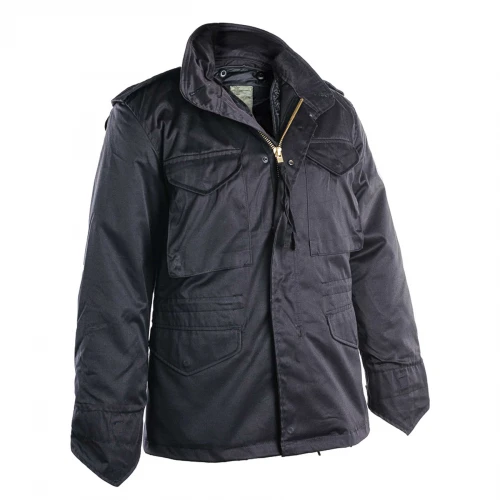 Куртка з відстібкою US STYLE M65 FIELD JACKET WITH LINER Чорна, 5XL