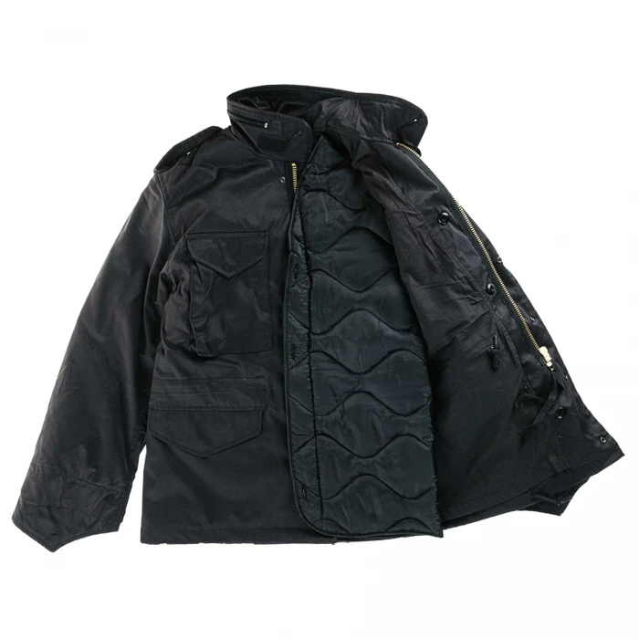 Куртка з відстібкою US STYLE M65 FIELD JACKET WITH LINER Чорна, 5XL Куртка з відстібкою US STYLE M65 FIELD JACKET WITH LINER Чорна, 5XL