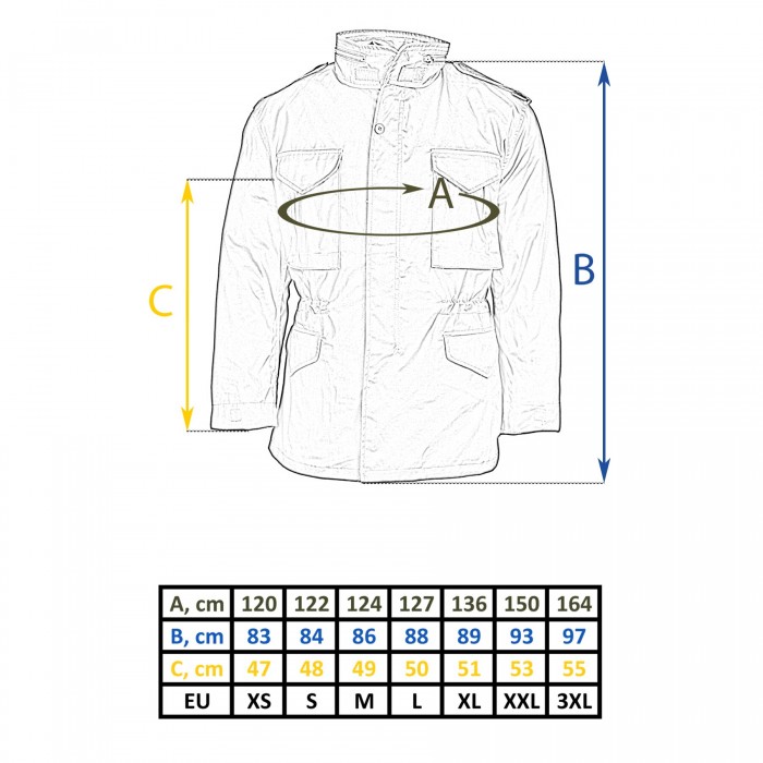 Куртка з відстібкою US STYLE M65 FIELD JACKET WITH LINER Чорна Куртка з відстібкою US STYLE M65 FIELD JACKET WITH LINER Чорна