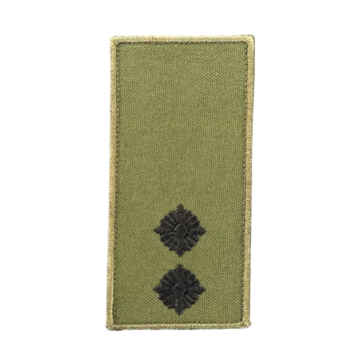 Погон нагрудный на липучке Лейтенант Олива, Olive