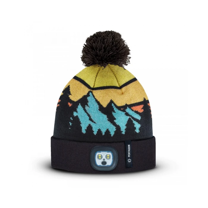 Шапка Pentagon Sanctuary Knit Beanie з ліхтариком, Navy Blue Шапка Pentagon Sanctuary Knit Beanie з ліхтариком, Navy Blue