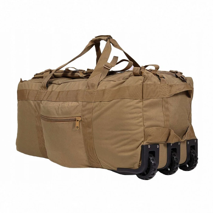 Сумка-рюкзак армейская MIL-TEC Combat Duffle Bag 118L Coyote с колесами Сумка-рюкзак армейская MIL-TEC Combat Duffle Bag 118L Coyote с колесами