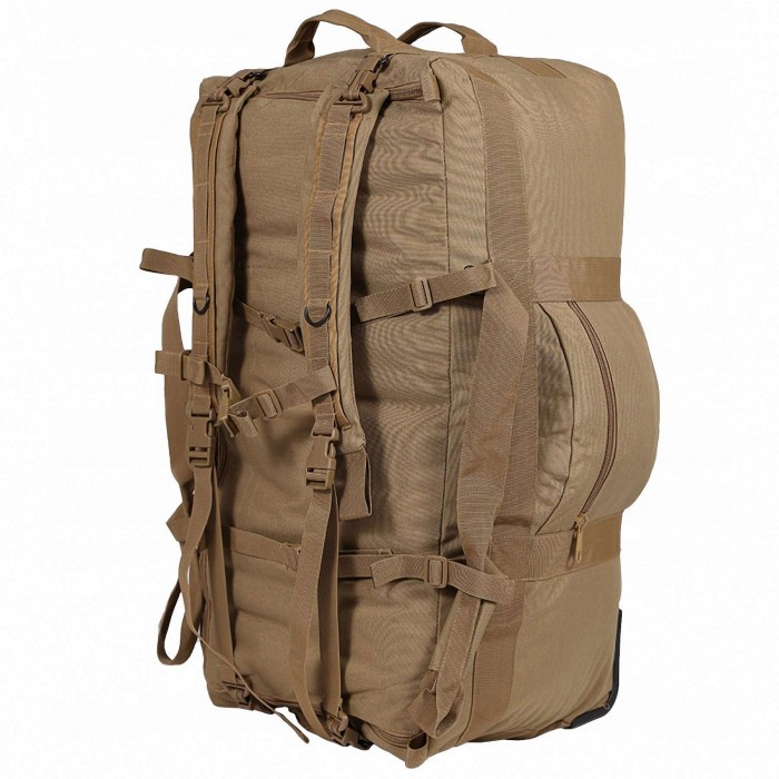 Сумка-рюкзак армійська MIL-TEC Combat Duffle Bag 118L Coyote з колесами Сумка-рюкзак армійська MIL-TEC Combat Duffle Bag 118L Coyote з колесами