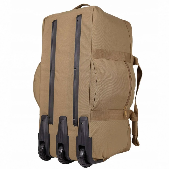 Сумка-рюкзак армейская MIL-TEC Combat Duffle Bag 118L Coyote с колесами Сумка-рюкзак армейская MIL-TEC Combat Duffle Bag 118L Coyote с колесами