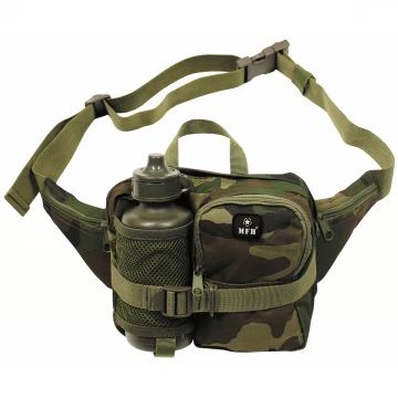 Сумка с флягой MFH Waist Bag with Drinking Bottle Woodland