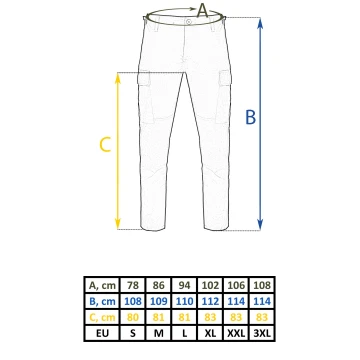 Штани польові Teesar BDU Rip-Stop Slim Fit Black