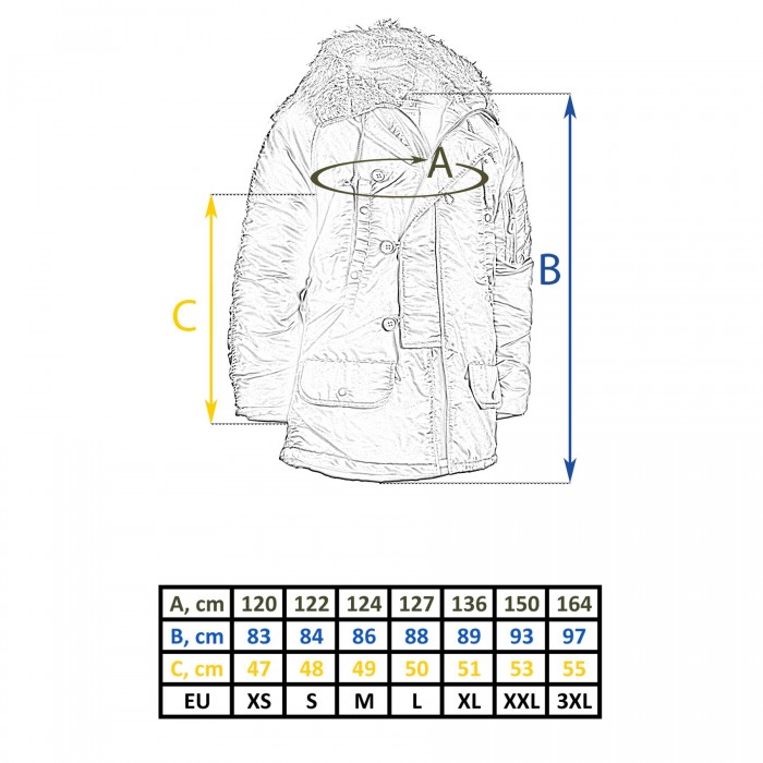 Куртка парка Аляска с мехом US N3B TEESAR® PARKA Синяя, Navy Blue, S Куртка парка Аляска с мехом US N3B TEESAR® PARKA Синяя, Navy Blue, S
