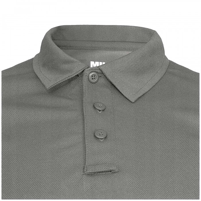 Футболка поло термоактивна MIL-TEC Tactical Polo Quickdry Темно-сіра, 3XL Футболка поло термоактивна MIL-TEC Tactical Polo Quickdry Темно-сіра, 3XL