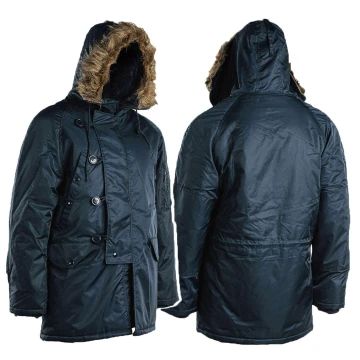 Куртка парка Аляска з хутром US N3B TEESAR® PARKA Синя, Navy Blue, S
