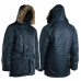Куртка парка Аляска с мехом US N3B TEESAR® PARKA Синяя, Navy Blue, S
