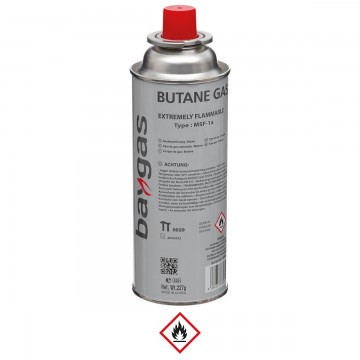 Балон-картридж газовий Valve Gas Cartridge, Butane, 220 g, (400 ml) Жовтий