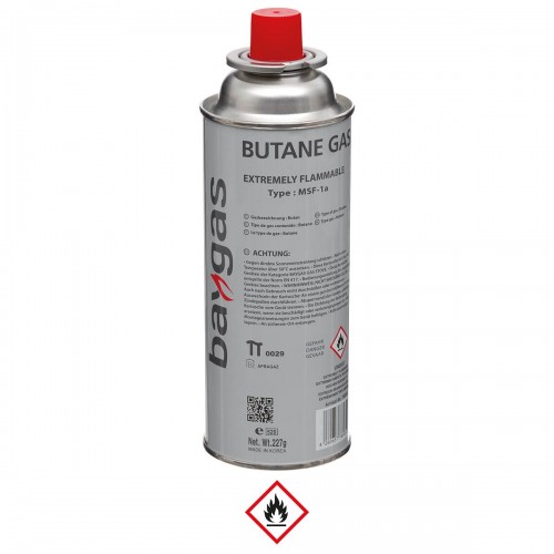 Балон-картридж газовий Valve Gas Cartridge, Butane, 220 g, (400 ml) Жовтий