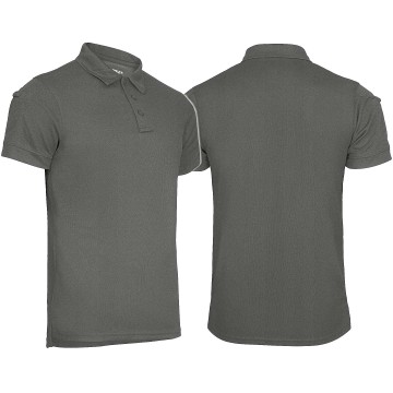 Футболка поло термоактивна MIL-TEC Tactical Polo Quickdry Темно-сіра