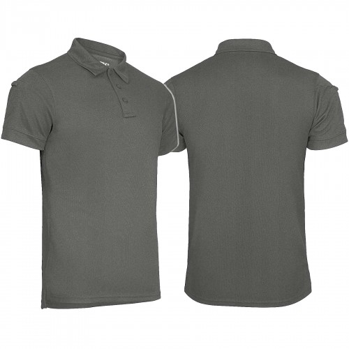 Футболка поло термоактивна MIL-TEC Tactical Polo Quickdry Темно-сіра, 3XL