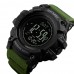Годинник тактичний багатофункціональний Skmei 1358 Black/Olive