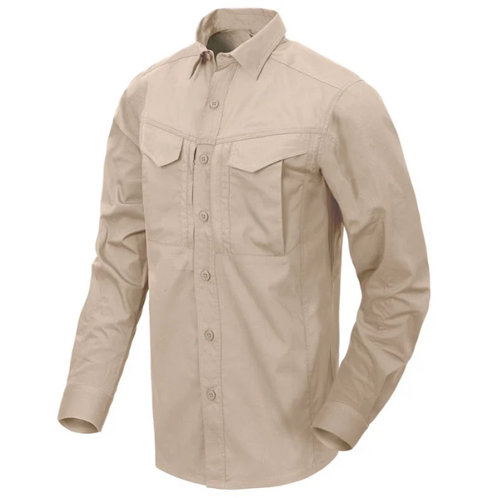 Сорочка Helikon Defender Mk2 Long Sleeve - Khaki Сорочка Helikon Defender Mk2 Long Sleeve - Khaki