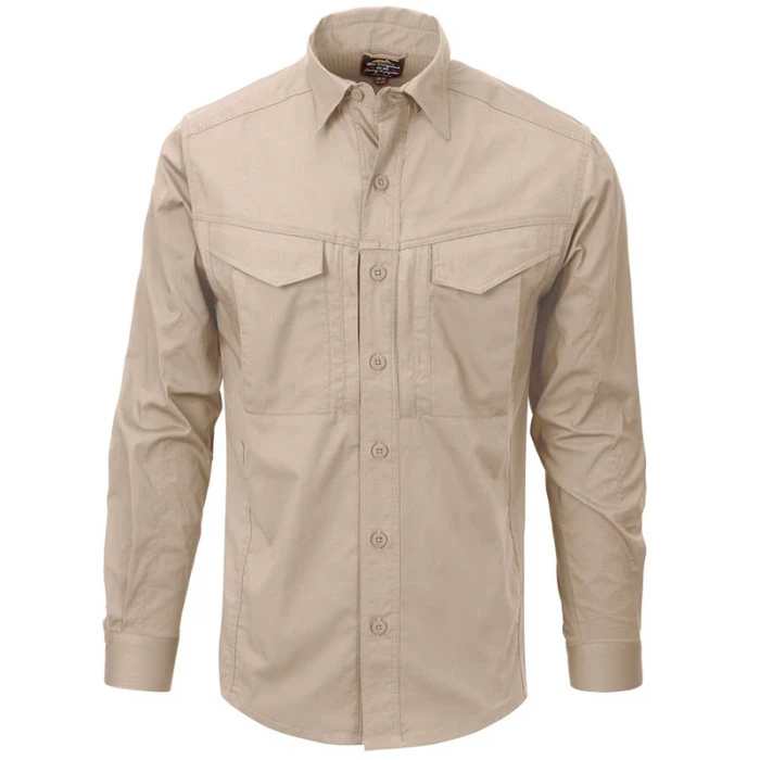 Сорочка Helikon Defender Mk2 Long Sleeve - Khaki Сорочка Helikon Defender Mk2 Long Sleeve - Khaki