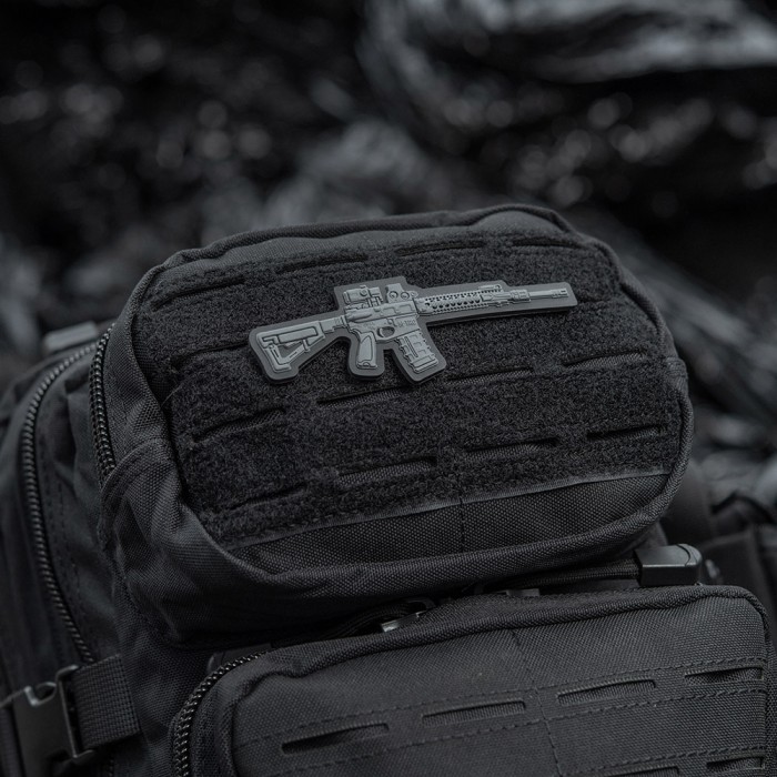 M-Tac нашивка AR-15 3D PVC Dark Grey M-Tac нашивка AR-15 3D PVC Dark Grey
