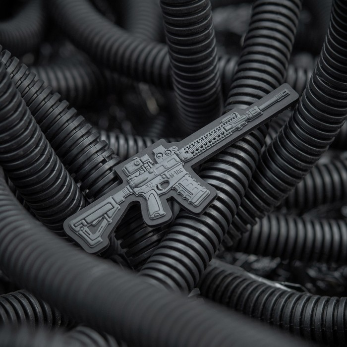 M-Tac нашивка AR-15 3D PVC Dark Grey M-Tac нашивка AR-15 3D PVC Dark Grey