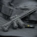 M-Tac нашивка AR-15 3D PVC Dark Grey