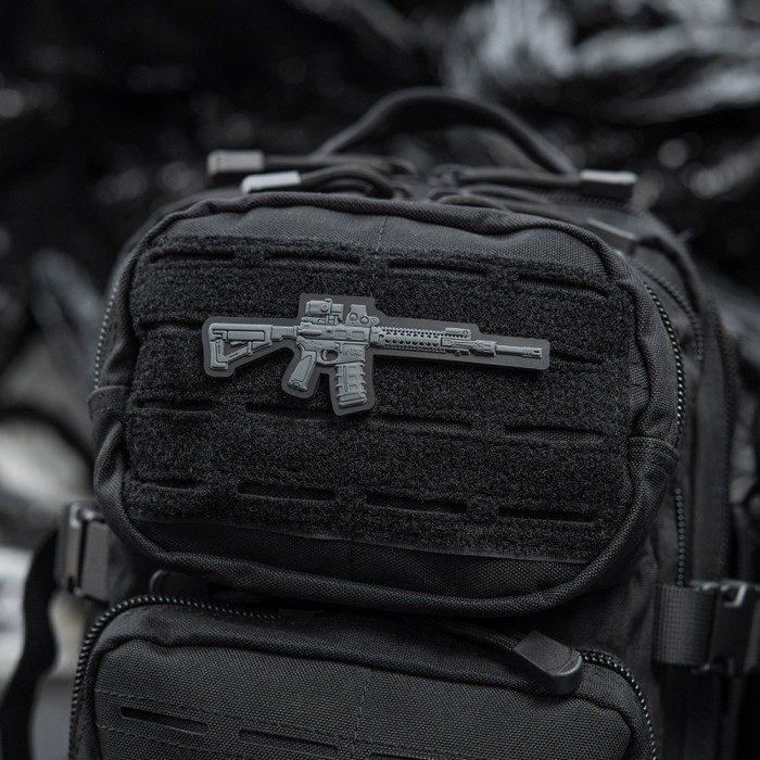 M-Tac нашивка AR-15 3D PVC Dark Grey M-Tac нашивка AR-15 3D PVC Dark Grey