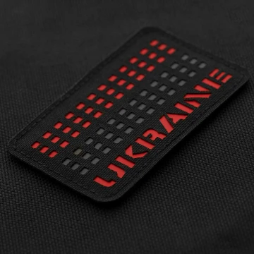 M-Tac нашивка Ukraine Laser Cut Black/Red/Black