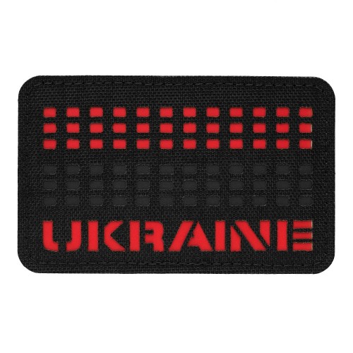 M-Tac нашивка Ukraine Laser Cut Black/Red/Black