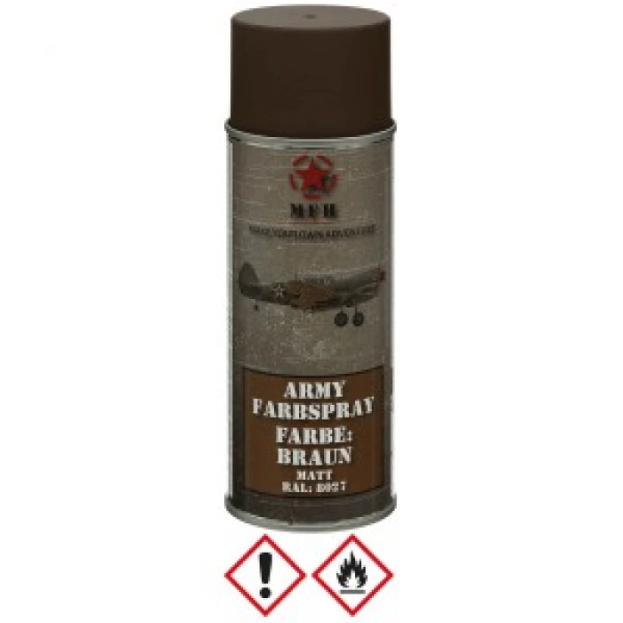 Маскувальна фарба спрей у балоні Army Spray Paint, mat, 400 ml BROWN Коричневий, Коричневий Маскувальна фарба спрей у балоні Army Spray Paint, mat, 400 ml BROWN Коричневий, Коричневий