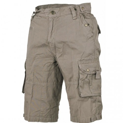 Шорты Бермуды ХБ MFH Bermuda, "Combo", OD green-stonewashed, Зелёный