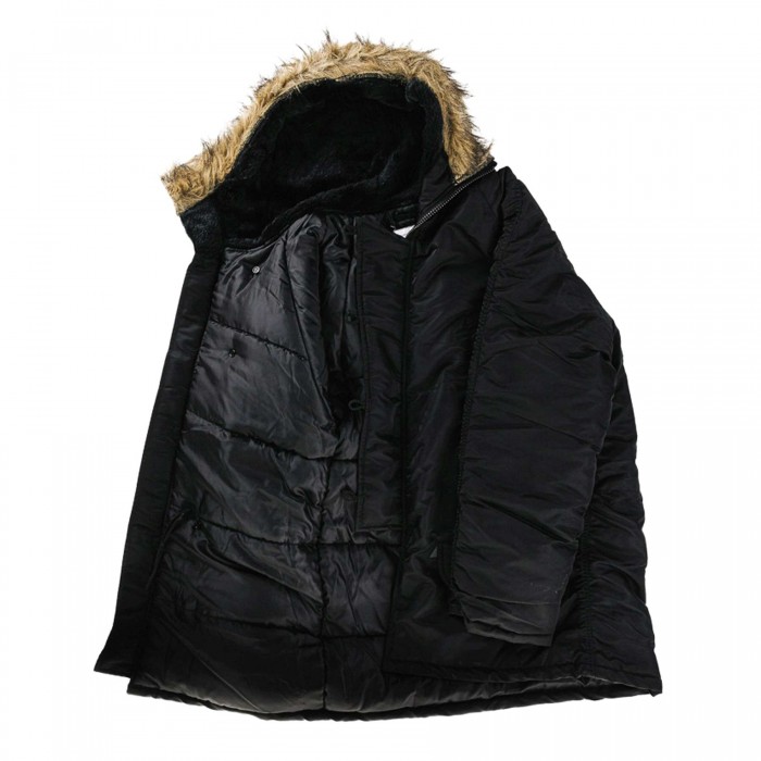 Куртка парка Аляска з хутром US N3B TEESAR® PARKA Чорна Куртка парка Аляска з хутром US N3B TEESAR® PARKA Чорна