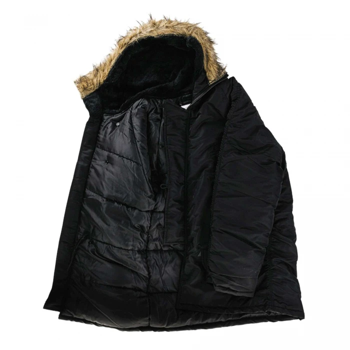 Куртка парка Аляска с мехом US N3B TEESAR® PARKA Черная Куртка парка Аляска с мехом US N3B TEESAR® PARKA Черная
