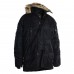 Куртка парка Аляска з хутром US N3B TEESAR® PARKA Чорна