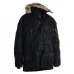 Куртка парка Аляска с мехом US N3B TEESAR® PARKA Черная