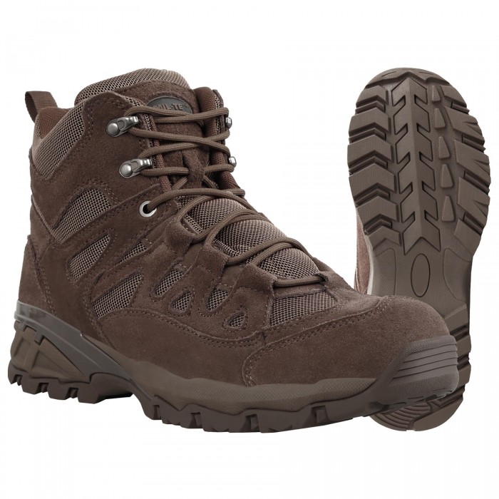 Черевики тактичні MIL-TEC Squad Boots 5 Inch Brown, Коричневий Черевики тактичні MIL-TEC Squad Boots 5 Inch Brown, Коричневий