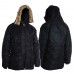 Куртка парка Аляска з хутром US N3B TEESAR® PARKA Чорна