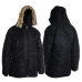 Куртка парка Аляска с мехом US N3B TEESAR® PARKA Черная